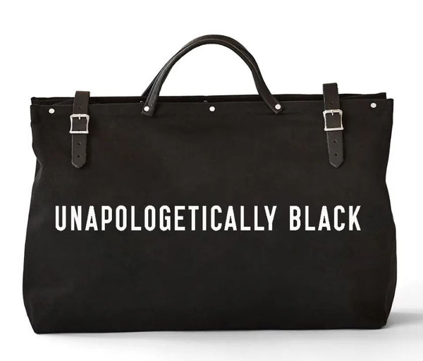 Unapologetically Black Custom Canvas Utility Bag