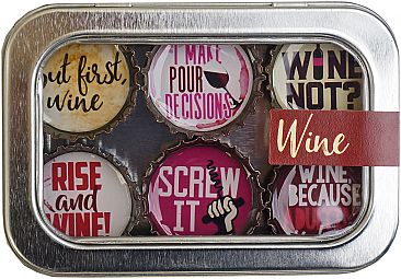 Themed Recycled Bottle Cap Magnets